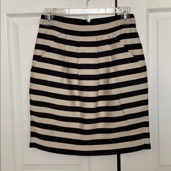 Banana Republic Dresses & Skirts - Black and White(ish) Striped Skirt